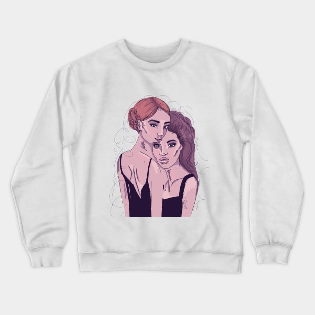 Ariel Crewneck Sweatshirt by aubdesigns